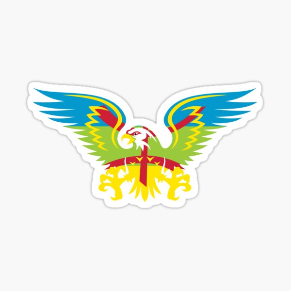 Drapeau amazigh Eagle Patriotic Fier d'être Amazigh Sticker
