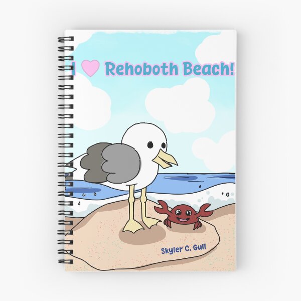 Item preview, I Love Rehoboth Beach featuring Skyler C. Gull designed and sold by Skyler Seagull & The Seashell Angel merch.