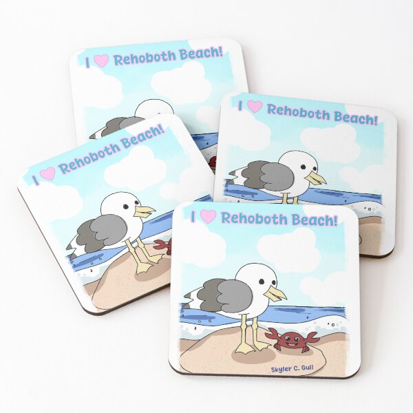 Item preview, I Love Rehoboth Beach featuring Skyler C. Gull designed and sold by Skyler Seagull & The Seashell Angel merch.