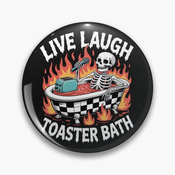 Artikelvorschau, Lebe, lache, Toaster, Badewanne, Skelett, Halloween, Skelett, Badewanne entworfen und verkauft von StacyAntunez6.