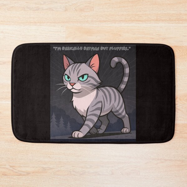 Item preview, "I'm basically batman but fluffier" designed and sold by Brickroad Dsigns.