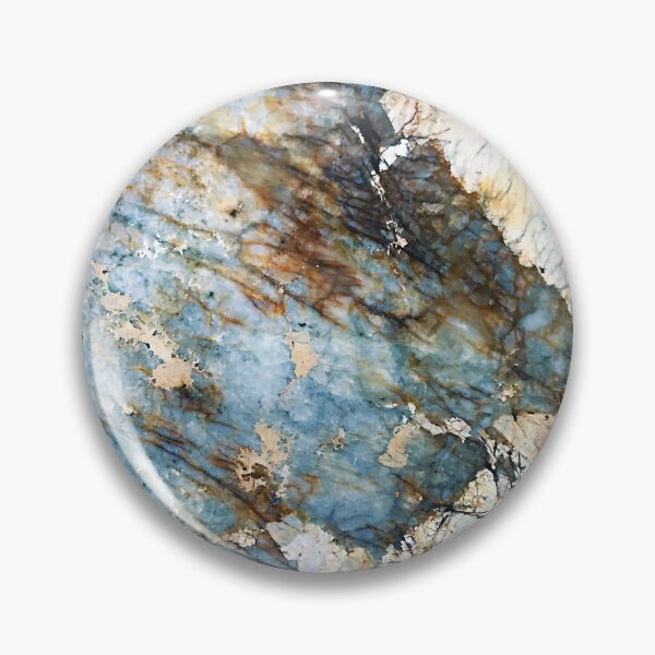Item preview, Aqua, Cream, And Cinnamon Hues Faux Marble Art designed and sold by DEC02.