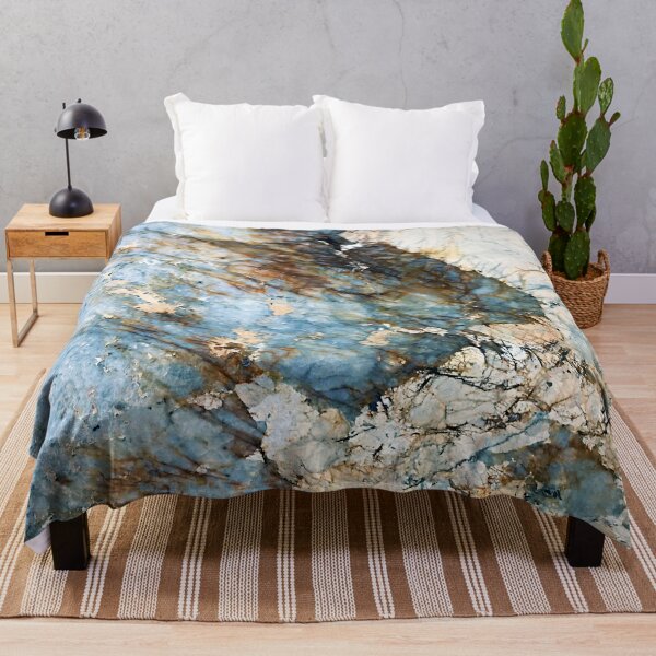 Item preview, Aqua, Cream, And Cinnamon Hues Faux Marble Art designed and sold by DEC02.