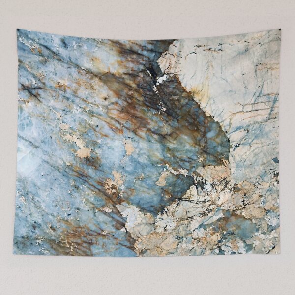 Item preview, Aqua, Cream, And Cinnamon Hues Faux Marble Art designed and sold by DEC02.