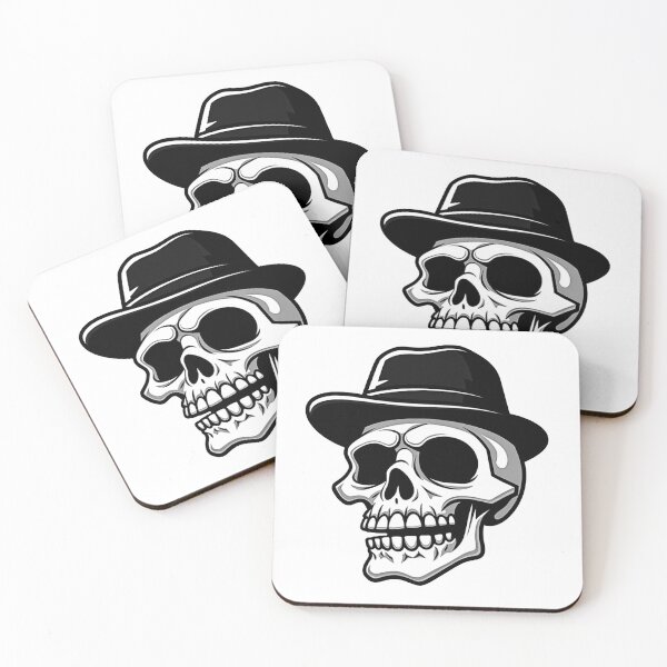 Item preview, Stylish Skull with Hat – Cool Western Vintage Aesthetic Design designed and sold by Shop Arts & Design.