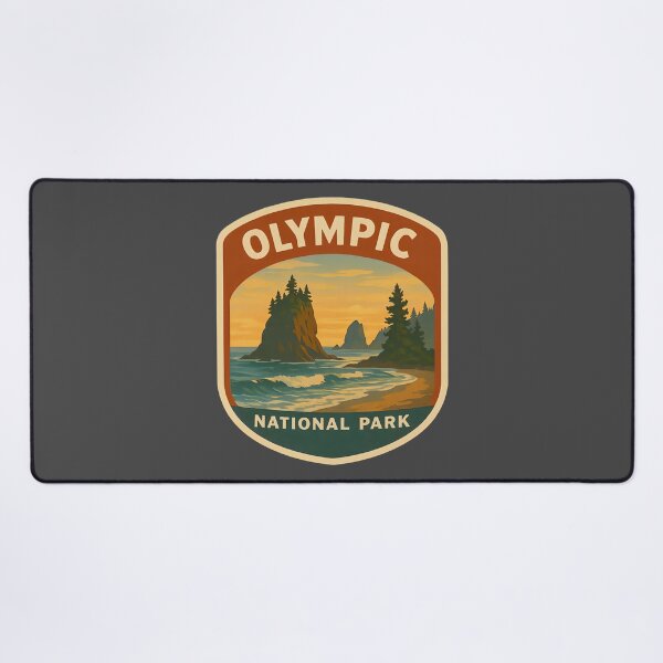 Item preview, Vintage American National Park Print: Olympic designed and sold by PinUpPizzazz.