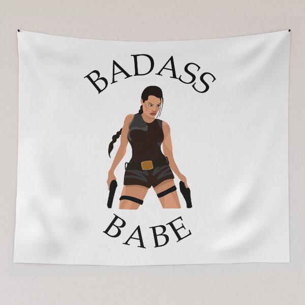 Item preview, Badass Babe Lara Croft designed and sold by MineEyes.