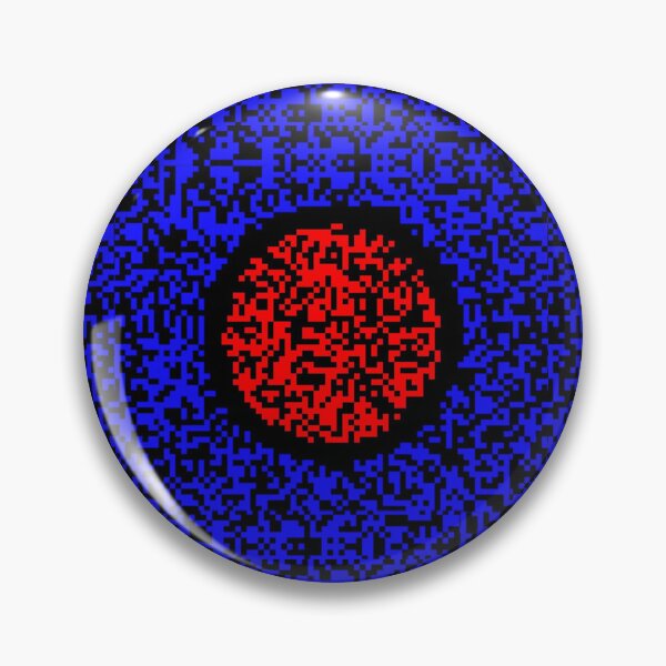 Item preview, Red Motion Illusion – Hypnotic Blue Square Art designed and sold by TicoTuftCR.