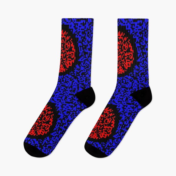 Item preview, Red Motion Illusion – Hypnotic Blue Square Art designed and sold by TicoTuftCR.