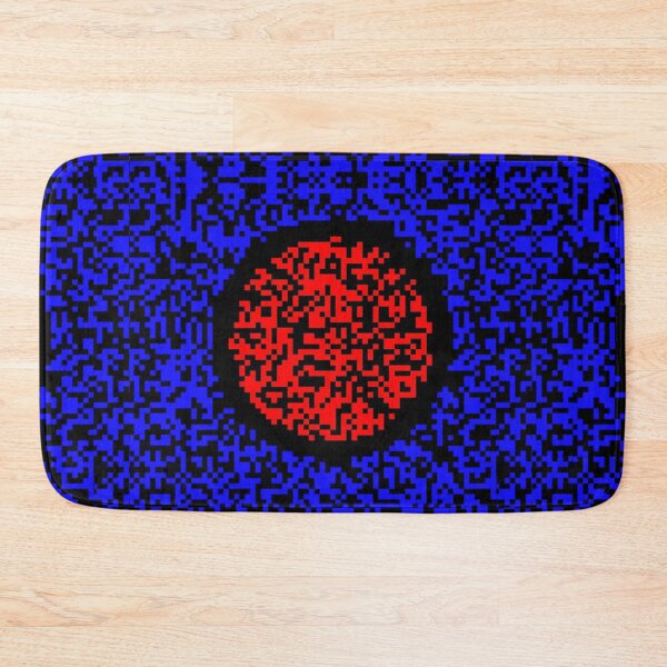 Item preview, Red Motion Illusion – Hypnotic Blue Square Art designed and sold by TicoTuftCR.