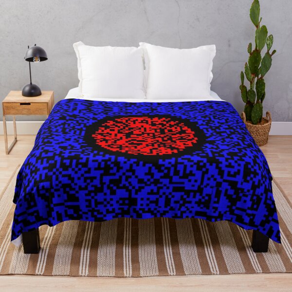 Item preview, Red Motion Illusion – Hypnotic Blue Square Art designed and sold by TicoTuftCR.