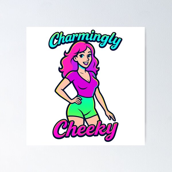 Item preview, Charmingly Cheeky Cartoon Girl designed and sold by UNK-Fatigues.