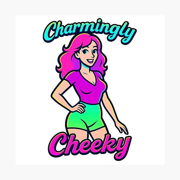 Item preview, Charmingly Cheeky Cartoon Girl designed and sold by UNK-Fatigues.