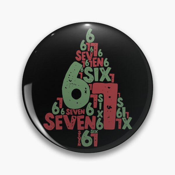 Item preview, 67 Christmas Tree Typo Holiday Six Seven Meme Brainrot designed and sold by Artifyo.