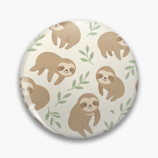 Item preview, Sloth Pattern design designed and sold by FandomFunStudio.
