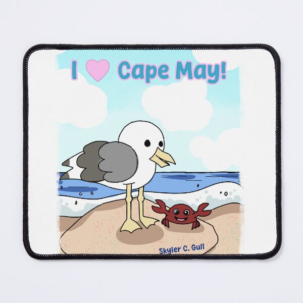 Item preview, I Love Cape May featuring Skyler C. Gull designed and sold by Skyler Seagull & The Seashell Angel merch.
