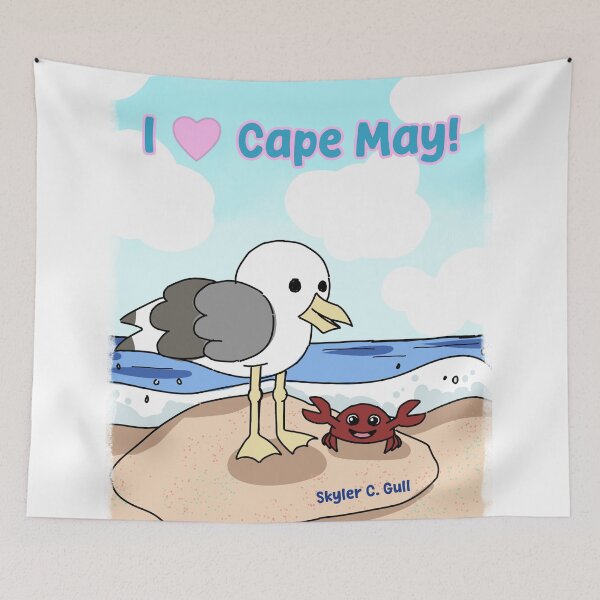 Item preview, I Love Cape May featuring Skyler C. Gull designed and sold by Skyler Seagull & The Seashell Angel merch.