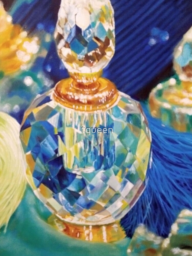Perfume bottles and Silk shawls by tqueen