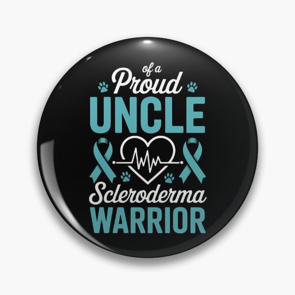 Item preview, proud uncle Scleroderma warrior awareness ribbon Teal designed and sold by HellD3vil-Art.