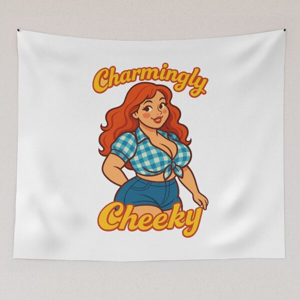 Item preview, Charmingly Cheeky Cartoon Curvy Country Girl designed and sold by UNK-Fatigues.