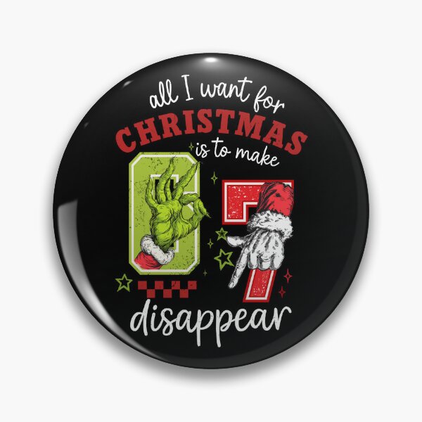 Item preview, All I Want For Christmas Is To Make 67 Disappear Santa Green Hand designed and sold by Artifyo.