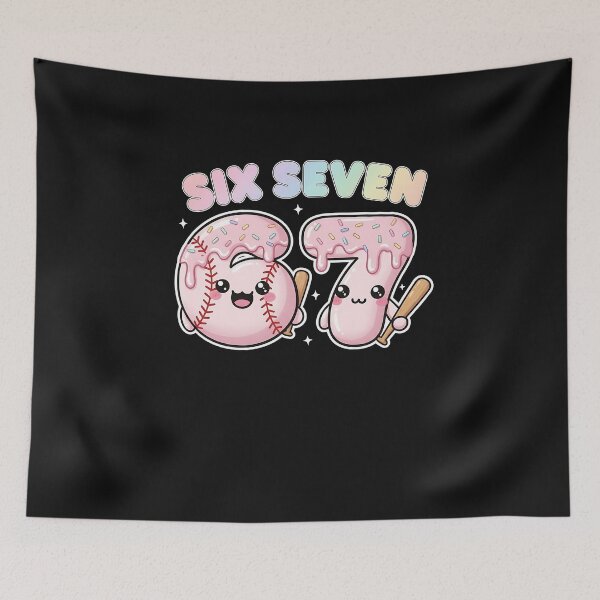 Item preview, Six Seven Baseball Ice Cream Drip 6 7 Meme Gen Alpha Slang designed and sold by facegm.