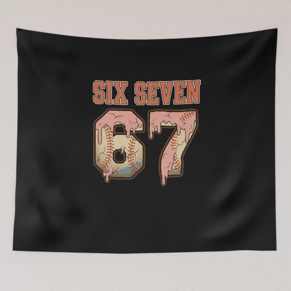 Item preview, Six Seven Baseball Ice Cream Drip 6 7 Meme Gen Alpha Slang designed and sold by facegm.