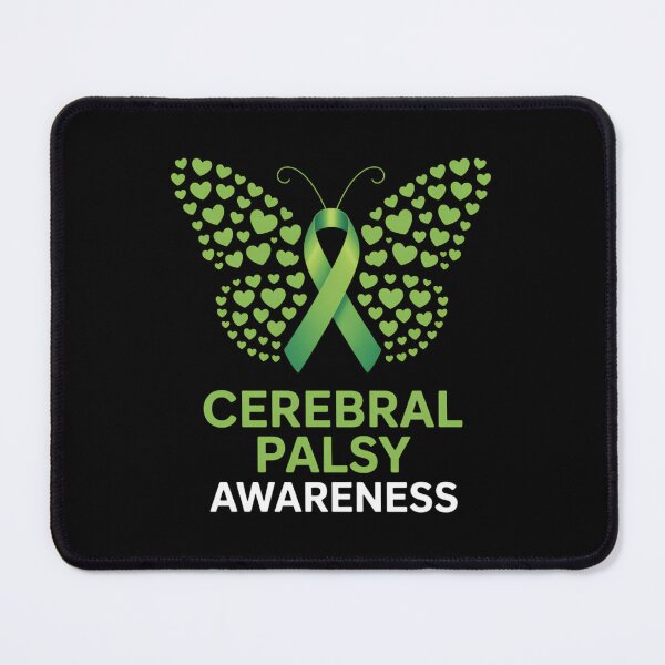 Item preview, Butterfly Cerebral Palsy Awareness CP Green Ribbon Support designed and sold by Moon-Ape.