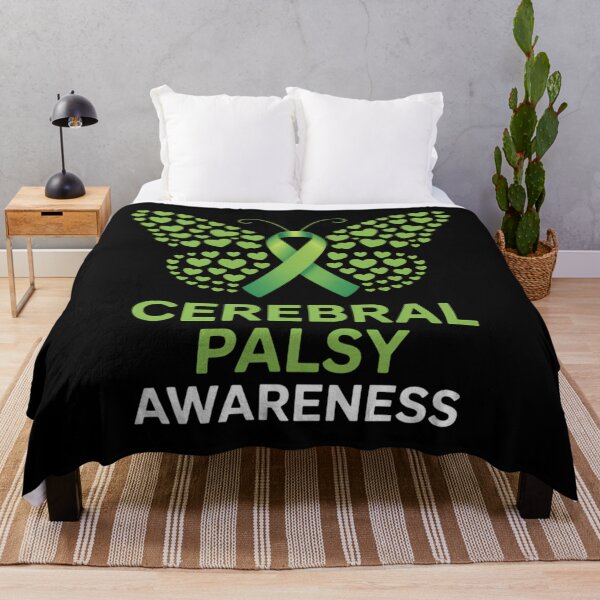 Item preview, Butterfly Cerebral Palsy Awareness CP Green Ribbon Support designed and sold by Moon-Ape.
