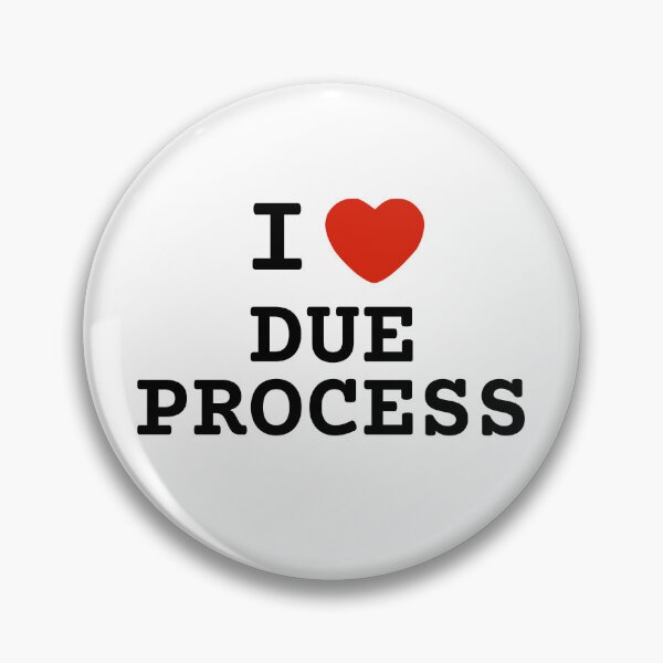Item preview, I LOVE DUE PROCESS / I HEART DUE PROCESS designed and sold by RMC42.