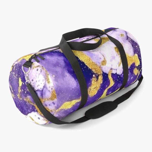 Item preview, Royal Purple And Golden Veins Marbled Art Abstract designed and sold by DEC02.