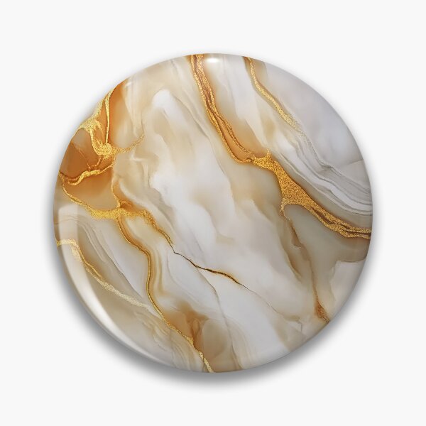 Item preview, Elegant Alabaster-White (Faux) Marble With Golden Veins designed and sold by DEC02.