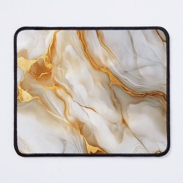 Item preview, Elegant Alabaster-White (Faux) Marble With Golden Veins designed and sold by DEC02.