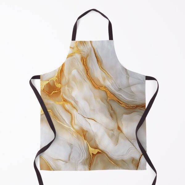Item preview, Elegant Alabaster-White (Faux) Marble With Golden Veins designed and sold by DEC02.