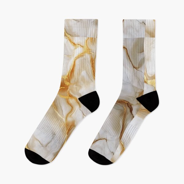 Item preview, Elegant Alabaster-White (Faux) Marble With Golden Veins designed and sold by DEC02.