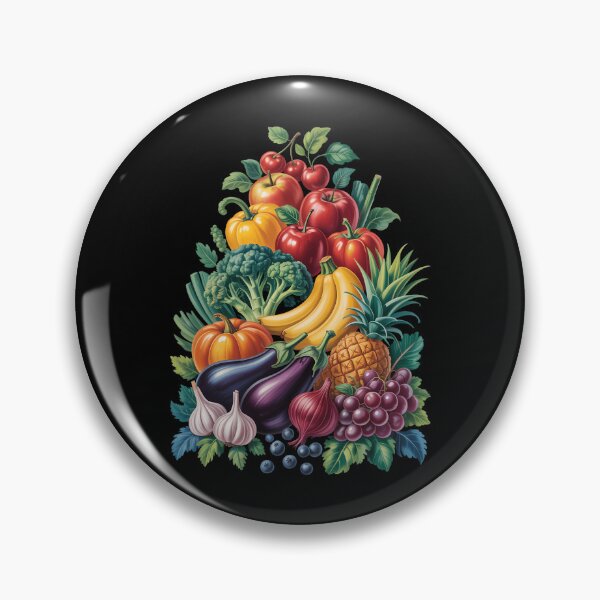 Item preview, Rainbow Fruit And Vegetable Vegans Gardeners Vegetarian Day designed and sold by HellD3vil-Art.