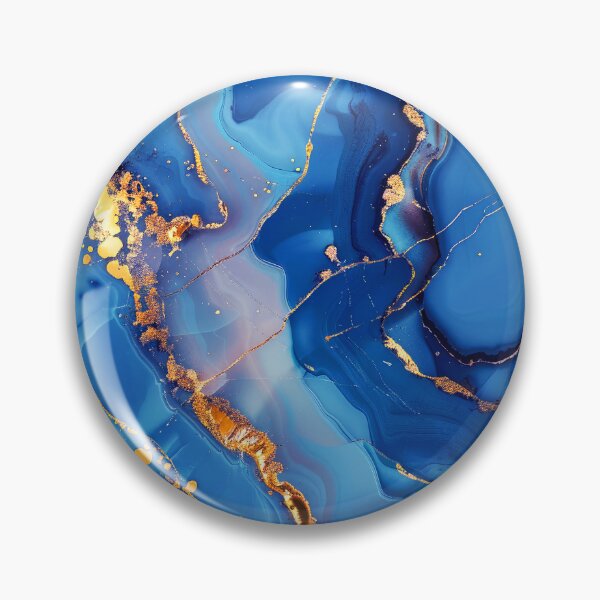 Item preview, Blue (Faux) Turquoise Marbled Art (Faux) Agate designed and sold by DEC02.