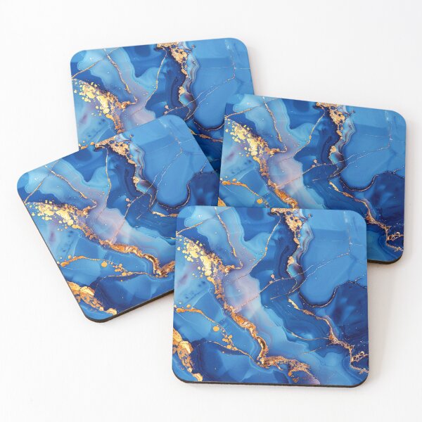 Item preview, Blue (Faux) Turquoise Marbled Art (Faux) Agate designed and sold by DEC02.