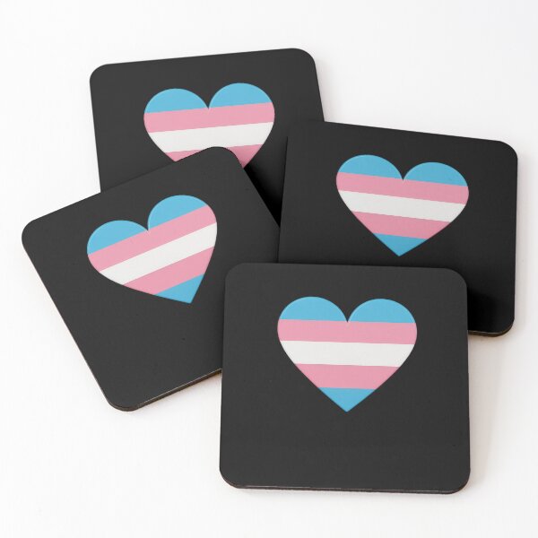 Item preview, Trans Flag in Heart Shape LGBTQ+ Activist Transgender LGBT designed and sold by AmparoBoyle.