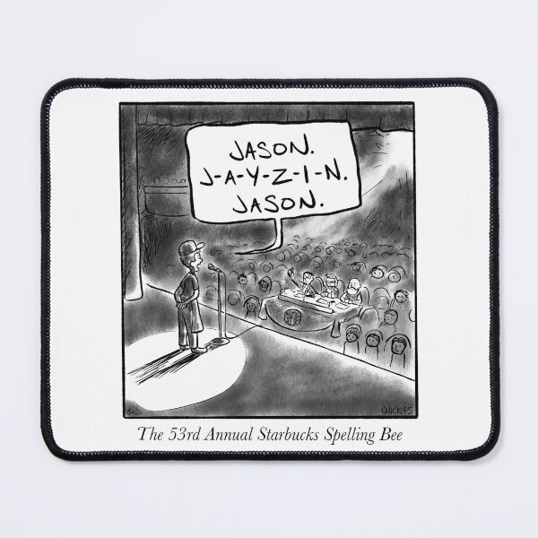 Item preview, Barista Spelling Bee designed and sold by QuickiesComic.
