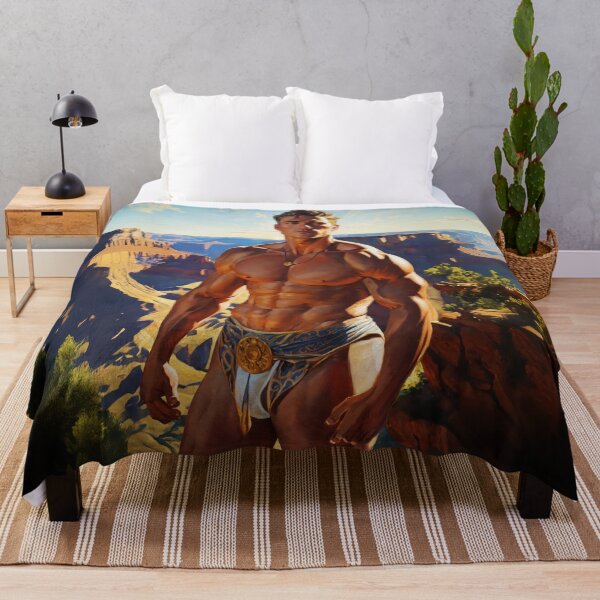 Item preview, Sunset and Muscles at the Grand Canyon designed and sold by ChanningsPinups.