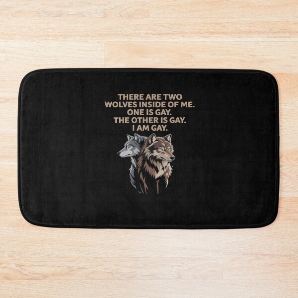 Item preview, There Are Two Wolves Inside Of Me One Is Gay LGBT Wolf Lover designed and sold by FranzFriesen.