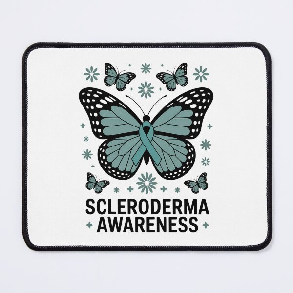 Item preview, Scleroderma Awareness Month Butterfly Ribbon Teal Warrior designed and sold by HellD3vil-Art.