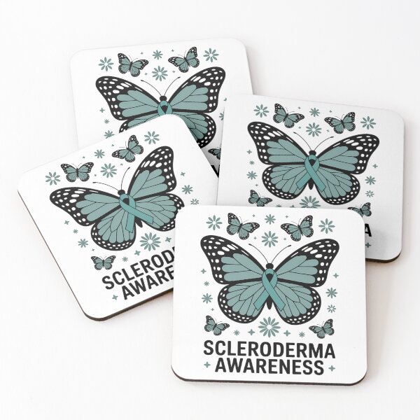 Item preview, Scleroderma Awareness Month Butterfly Ribbon Teal Warrior designed and sold by HellD3vil-Art.