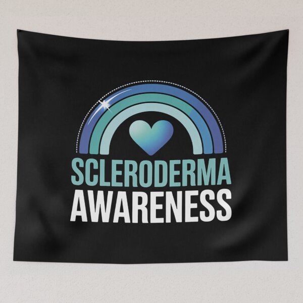 Item preview, Scleroderma Awareness Month Survivor Warrior Teal Ribbon designed and sold by HellD3vil-Art.