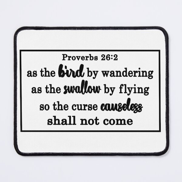 Item preview, as the bird by wandering as the swallow by flying proverb 26 designed and sold by ocd_Jessica.