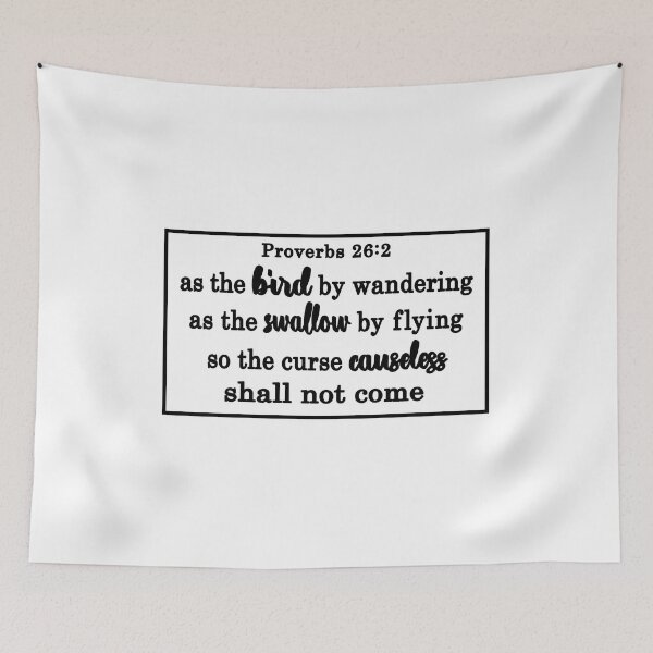 Item preview, as the bird by wandering as the swallow by flying proverb 26 designed and sold by ocd_Jessica.