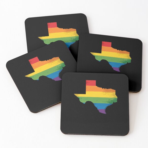 Item preview, Texas Map Gay Pride Rainbow Flag LGBT designed and sold by FranzFriesen.