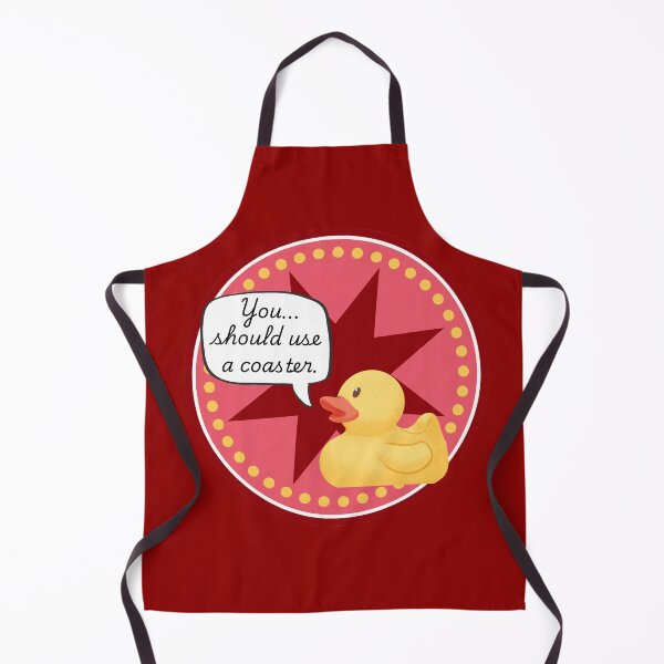 Item preview, You...should use a coaster - Lucifer Rubber Duck designed and sold by EvergreenRevolt.