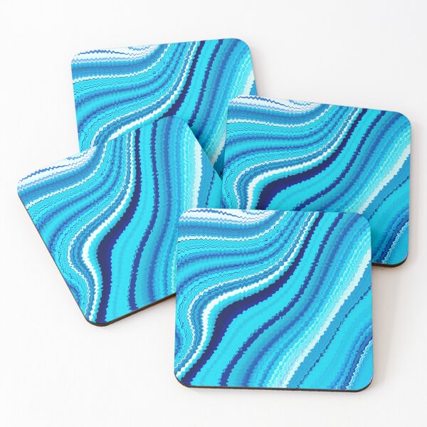 Item preview, Blue And White Liquid Marbled Swirls Wavy Design designed and sold by DEC02.